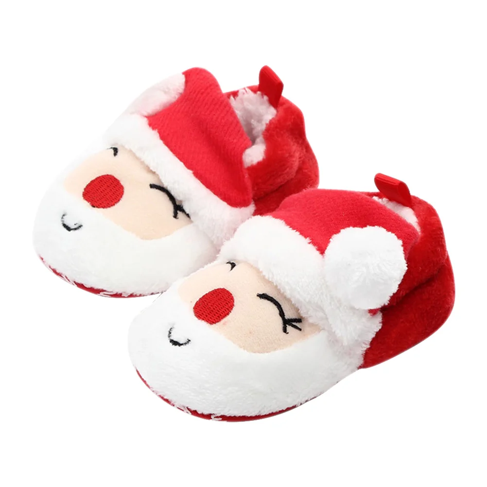 Baby Shoes 11Cm Fleece Soft Sole Prewalker Toddler Girls Moccasins Non Elastic Ankle Band Lightweight Christmas Socks Shoes
Baby Shoes 11Cm Fleece Soft Sole Prewalker Toddler Girls Moccasins Non Elastic Ankle Band Lightweight Christmas Socks Shoes