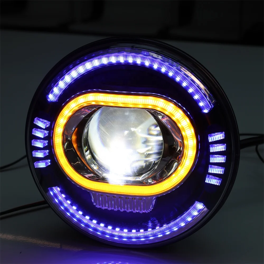 Light Emitting Diode Headlight 7 Inch Round Universal RGB DRL Motorcycle Headlight Steering Signal
Light Emitting Diode Headlight 7 Inch Round Universal RGB DRL Motorcycle Headlight Steering Signal