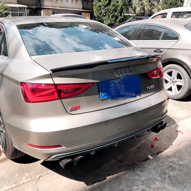 For 2013-2018 Audi A3 S3 Wing Spoiler with Non Perforated Fixed Wing High-quality ABS material
For 2013-2018 Audi A3 S3 Wing Spoiler with Non Perforated Fixed Wing High-quality ABS material