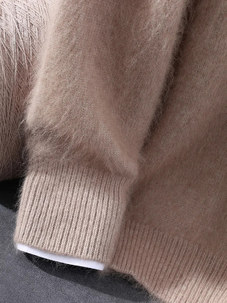 Мужской свитер TLOML из 100% норкового кашемира с воротником-стойкой и короткой молнией, повседневный, мягкий, осенне-зимний, из норкового кашемира, плотный топ
Мужской свитер TLOML из 100% норкового кашемира с воротником-стойкой и короткой молнией, повседневный, мягкий, осенне-зимний, из норкового кашемира, плотный топ