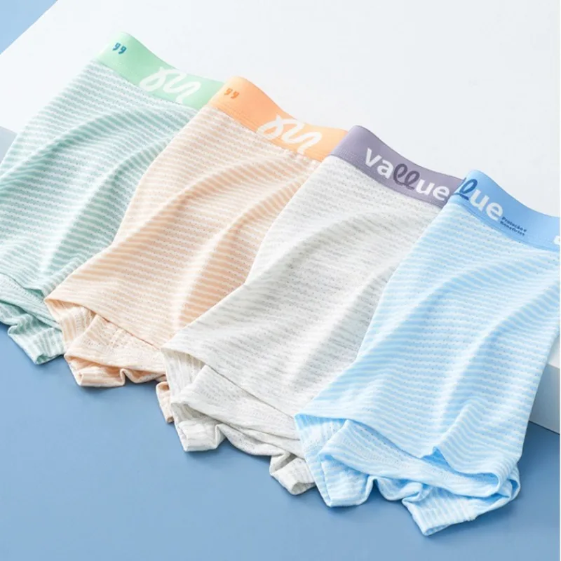 4PCS Kid Summer Cool Mesh Breathable Panties Teens Boy Soft Comfort Antibacterial Underwear 7+y Young Child Solid Daily Knickers
4PCS Kid Summer Cool Mesh Breathable Panties Teens Boy Soft Comfort Antibacterial Underwear 7+y Young Child Solid Daily Knickers