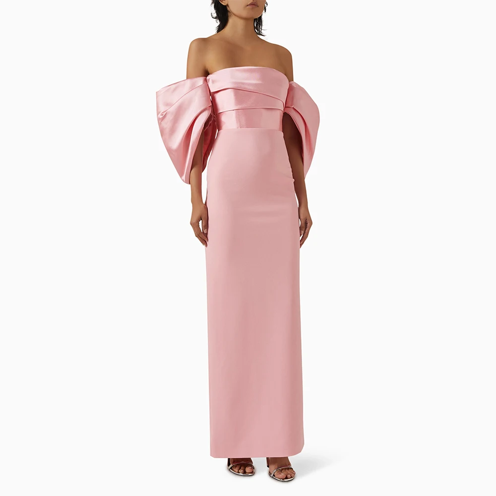 Pink Prom Dresses for Women Off the Shoulder Back Split Column Prom Gowns 2025 Pleated Ankle Length Elegant Formal Party Dress
Pink Prom Dresses for Women Off the Shoulder Back Split Column Prom Gowns 2025 Pleated Ankle Length Elegant Formal Party Dress