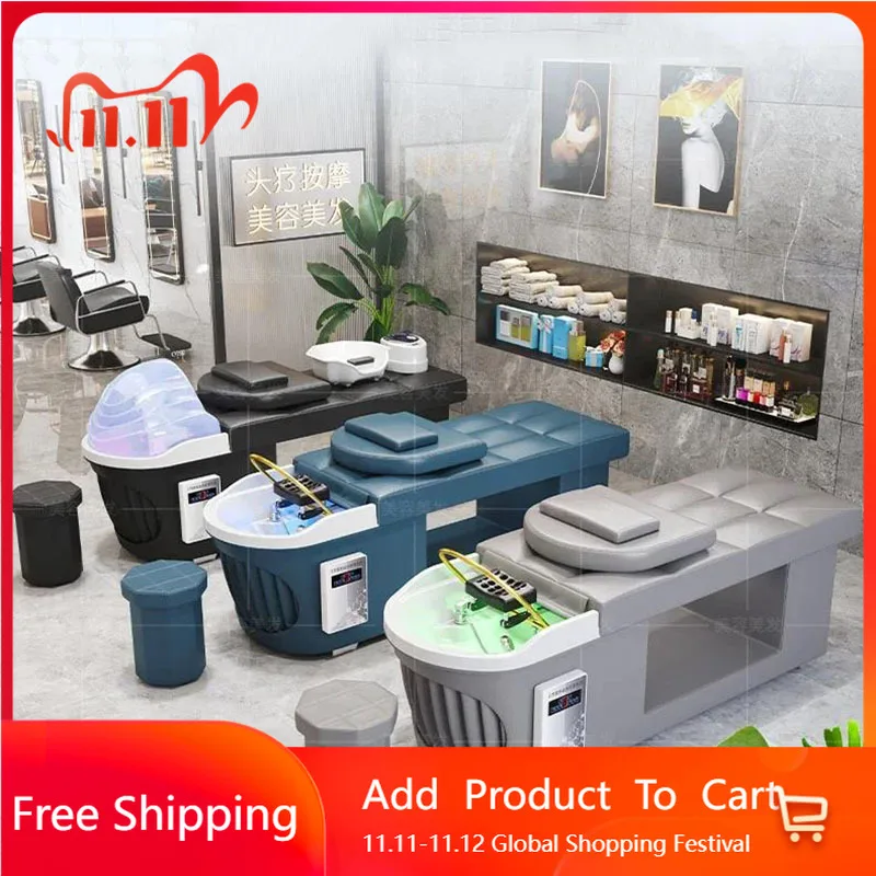 Cosmetic Washbasin Shampoo Bed Women Chairs Thai Intelligent Water Shampoo Sink Cycle Basin Backwash Cadeira Unique Furniture
Cosmetic Washbasin Shampoo Bed Women Chairs Thai Intelligent Water Shampoo Sink Cycle Basin Backwash Cadeira Unique Furniture