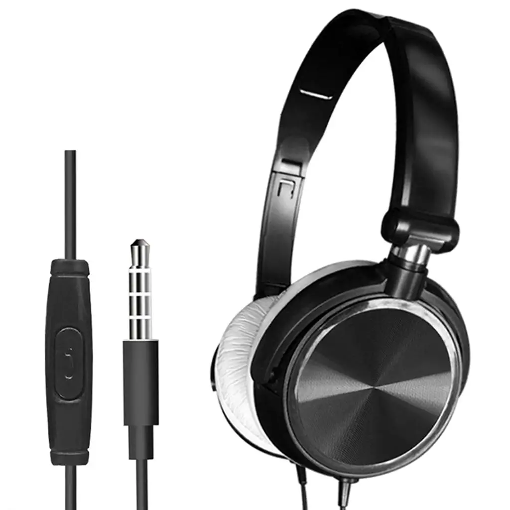 Foldable on Ear Wired Headphones Deep Bass Stereo Headset with Pause Control for Phones Computers
Foldable on Ear Wired Headphones Deep Bass Stereo Headset with Pause Control for Phones Computers