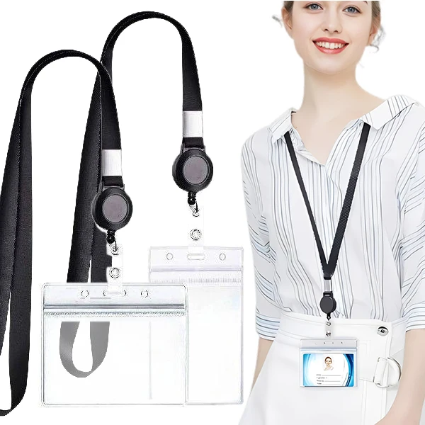 3Pcs Waterproof ID Badge Holder Set Durable PVC Name Tag Card Case with Neck Lanyard & Metal Lobster Hook for Office School TMZ
3Pcs Waterproof ID Badge Holder Set Durable PVC Name Tag Card Case with Neck Lanyard & Metal Lobster Hook for Office School TMZ