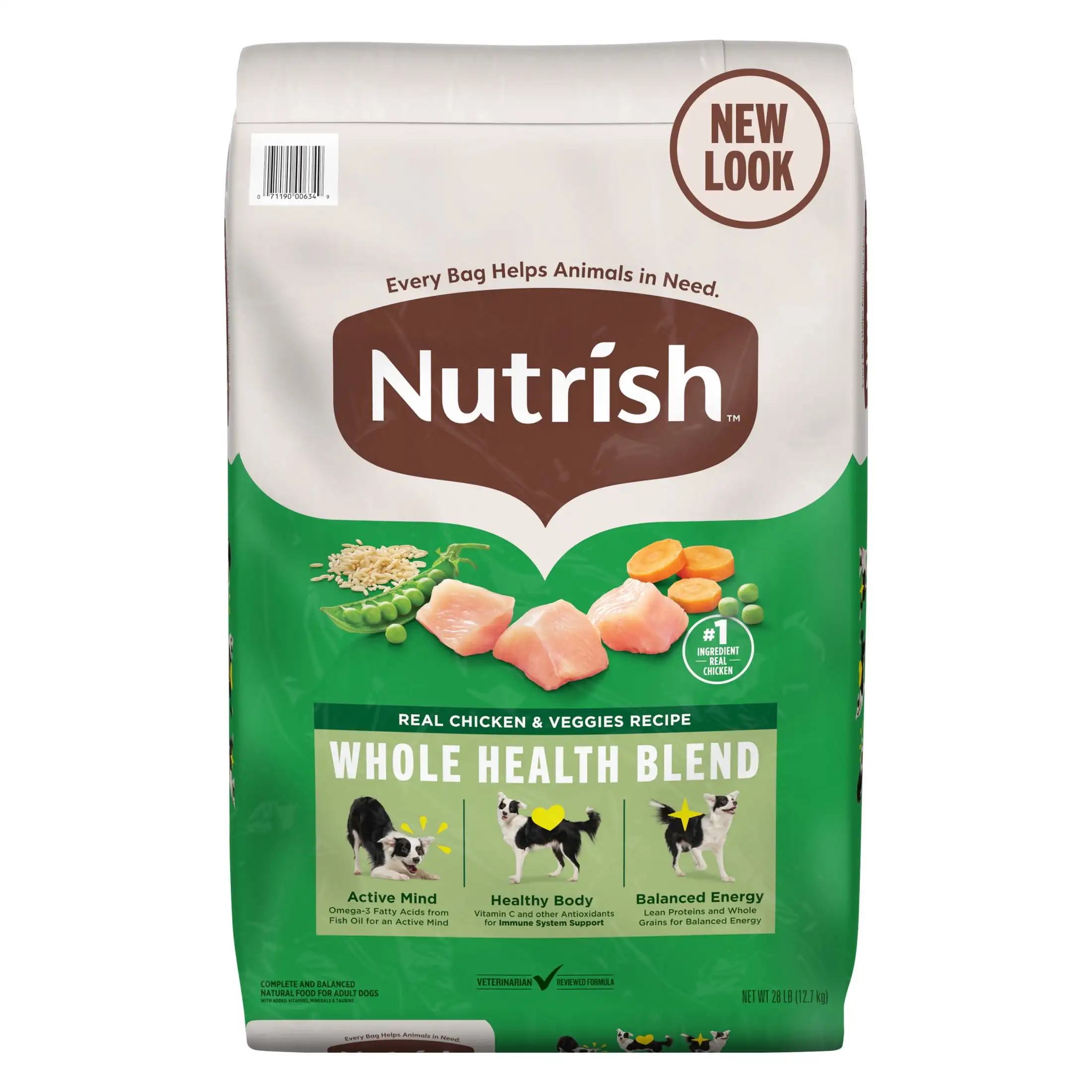 Real Chicken & Veggies Recipe Whole Health Blend Dry Dog Food, 28 lb. Bag (Rachael Ray)
Real Chicken & Veggies Recipe Whole Health Blend Dry Dog Food, 28 lb. Bag (Rachael Ray)