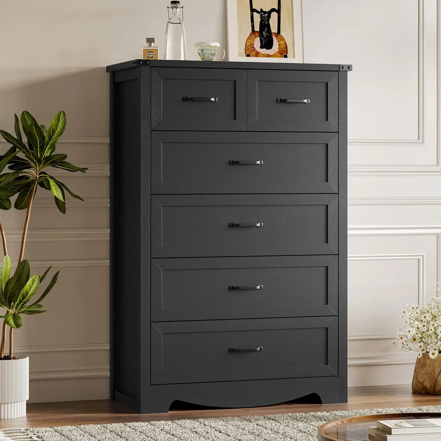 Tall 6 Drawer Wooden Dresser Metal Handles Anti Tipping Stable Storage Organizer Bedroom Living Room Entryway Home Office
Tall 6 Drawer Wooden Dresser Metal Handles Anti Tipping Stable Storage Organizer Bedroom Living Room Entryway Home Office
