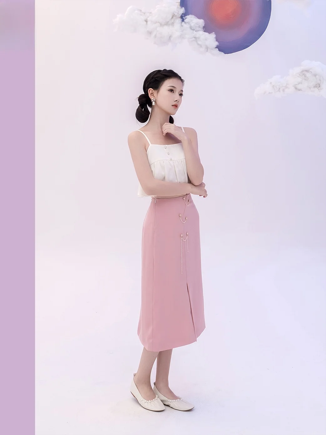 Elegant High Waist Midi Skirt Color Commute Half Skirt Slimming Lengthening Pure Color A-Line Skirt by Han Element
Elegant High Waist Midi Skirt Color Commute Half Skirt Slimming Lengthening Pure Color A-Line Skirt by Han Element