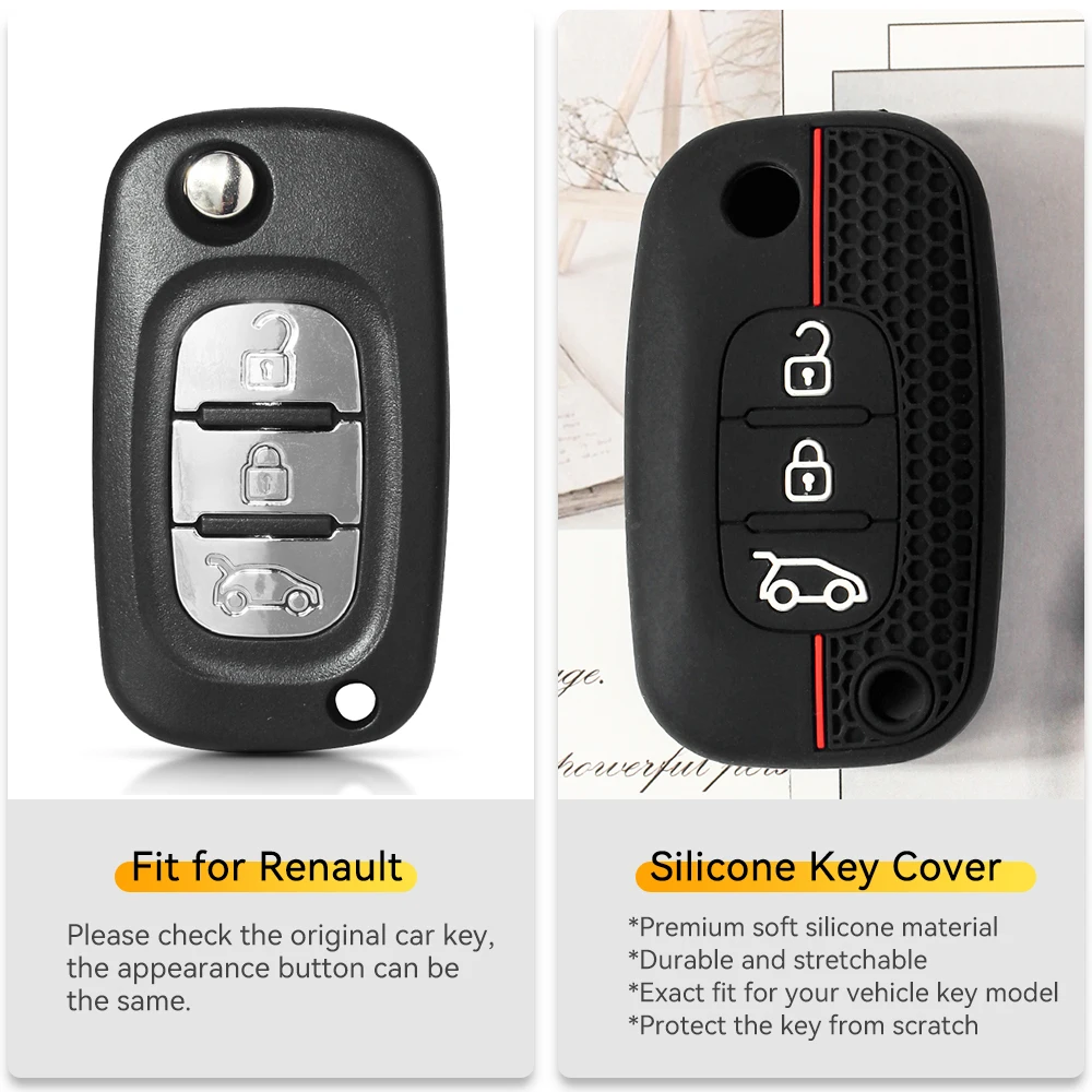 Silicone Key Case Cover For Renault Clio 3 Master Kangoo Modus Twingo Megane Fluence For LADA Vesta Largus Granta Kalina Priora
Silicone Key Case Cover For Renault Clio 3 Master Kangoo Modus Twingo Megane Fluence For LADA Vesta Largus Granta Kalina Priora