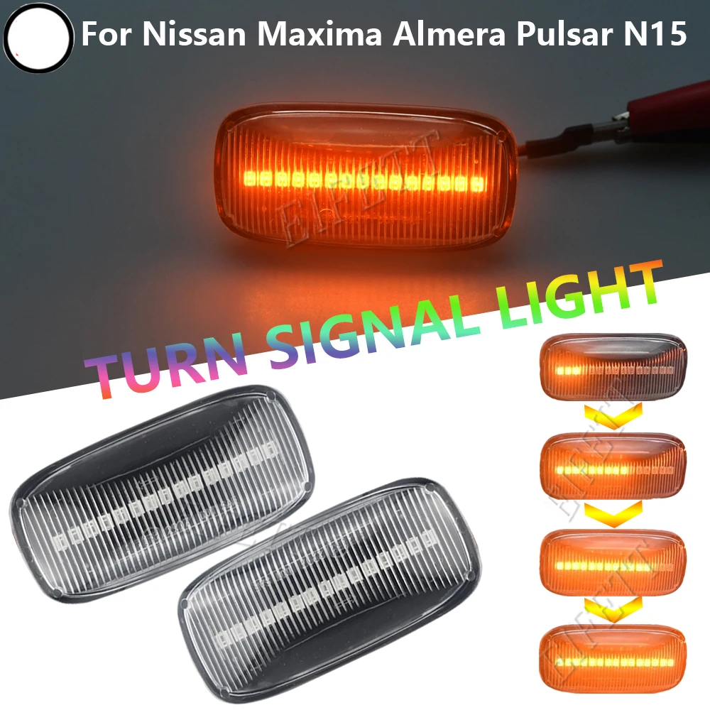 2PCS Dynamic Side Marker Repeater Light Turn Signal Lights Lamp For Nissan Maxima Almera For Pulsar N15 Cefiro A32 1995-2000
2PCS Dynamic Side Marker Repeater Light Turn Signal Lights Lamp For Nissan Maxima Almera For Pulsar N15 Cefiro A32 1995-2000