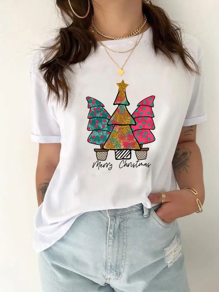 Graphic T Shirt Print Women Holiday T-shirt Top Fashion Lovely Tree Festival Trend Clothing New Year Christmas Short Sleeve Tee
Graphic T Shirt Print Women Holiday T-shirt Top Fashion Lovely Tree Festival Trend Clothing New Year Christmas Short Sleeve Tee