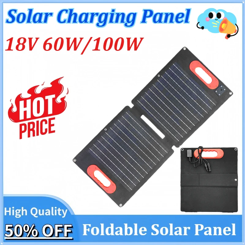 18V 60W/100W Flexible Foldable Solar Panel 18V High Efficience Solar Battery Charger 21W Solar Phone Charger for Travel Iphone
18V 60W/100W Flexible Foldable Solar Panel 18V High Efficience Solar Battery Charger 21W Solar Phone Charger for Travel Iphone