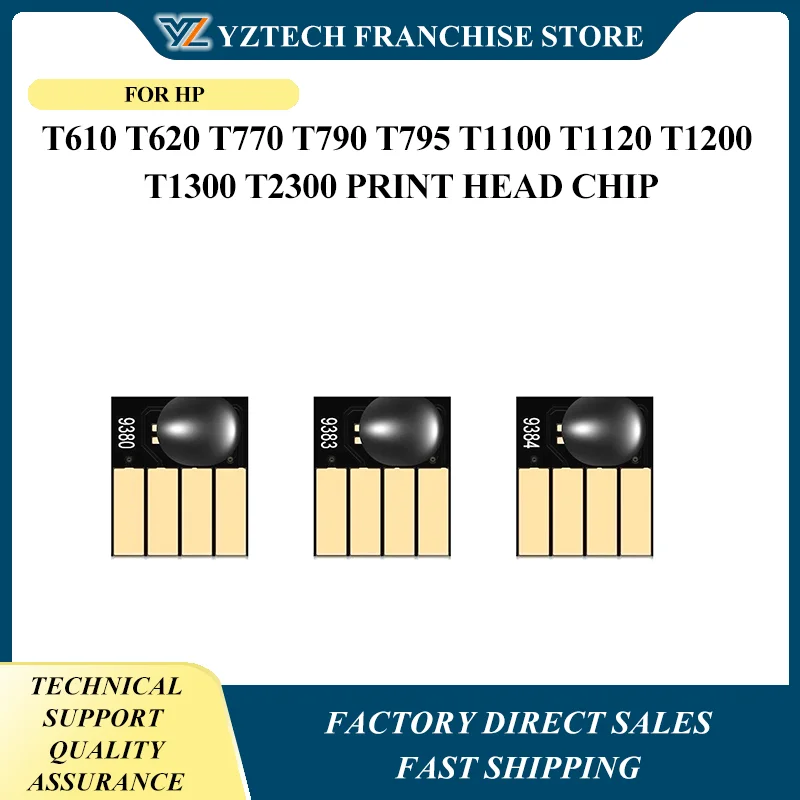 Printhead Chip Set For HP 72 C9380A C9383A C9384A For HP T610 T620 T770 T790 T795 T1100 T1120 T1200 T1300 T2300 Print Head Chip
Printhead Chip Set For HP 72 C9380A C9383A C9384A For HP T610 T620 T770 T790 T795 T1100 T1120 T1200 T1300 T2300 Print Head Chip