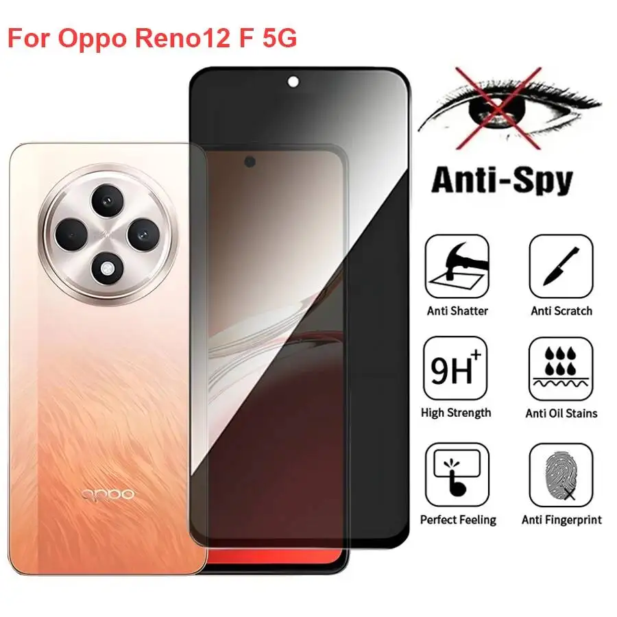 Reno12 FS CPH2637 Anti Spy Privacy Tempered Glass Screen Protector Compatible For Oppo Reno12fs 5G Phone Film
Reno12 FS CPH2637 Anti Spy Privacy Tempered Glass Screen Protector Compatible For Oppo Reno12fs 5G Phone Film