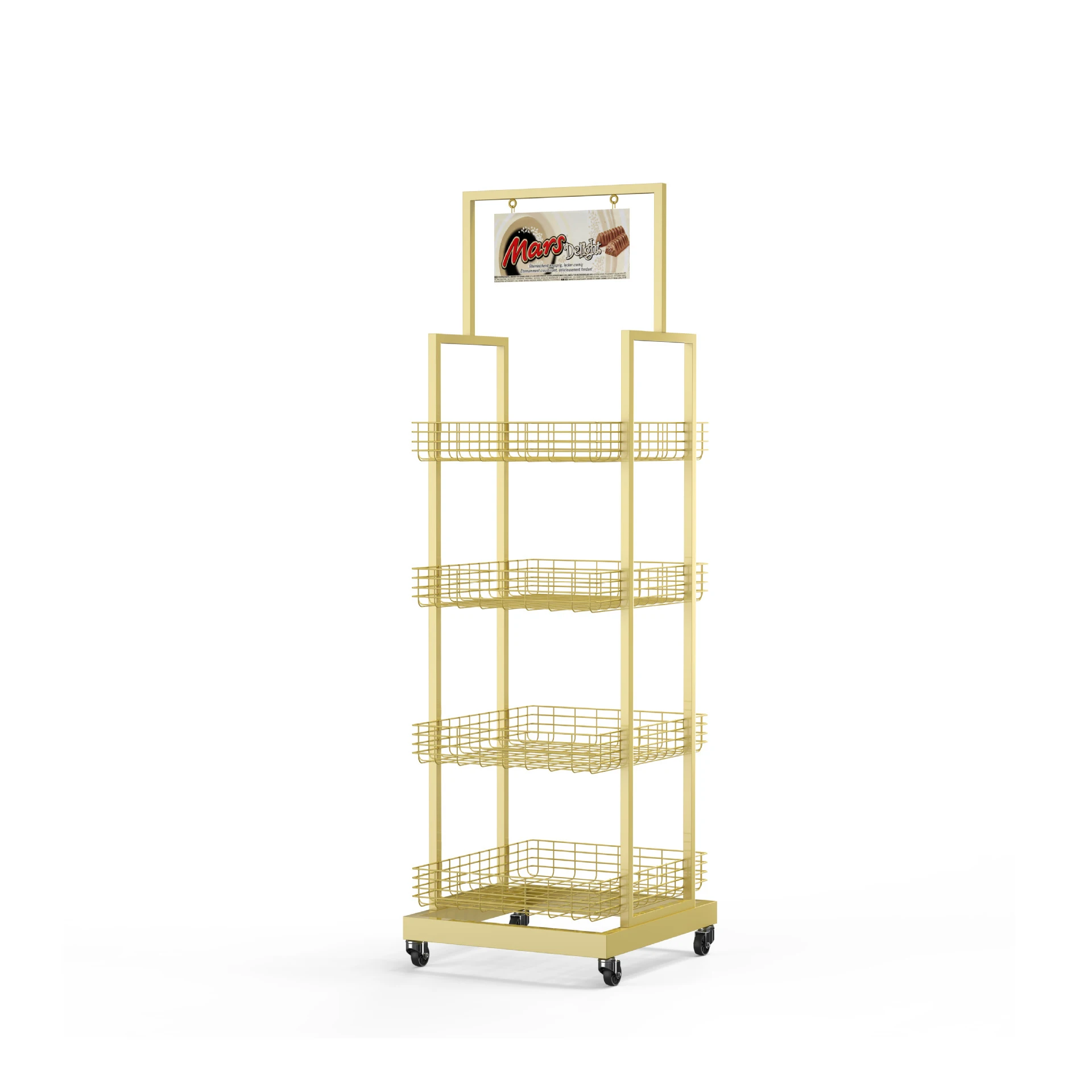 Custom Logo Supermarket Shelves Shop Furniture Store Snacks Multi-function Supermarket Display Stand
Custom Logo Supermarket Shelves Shop Furniture Store Snacks Multi-function Supermarket Display Stand