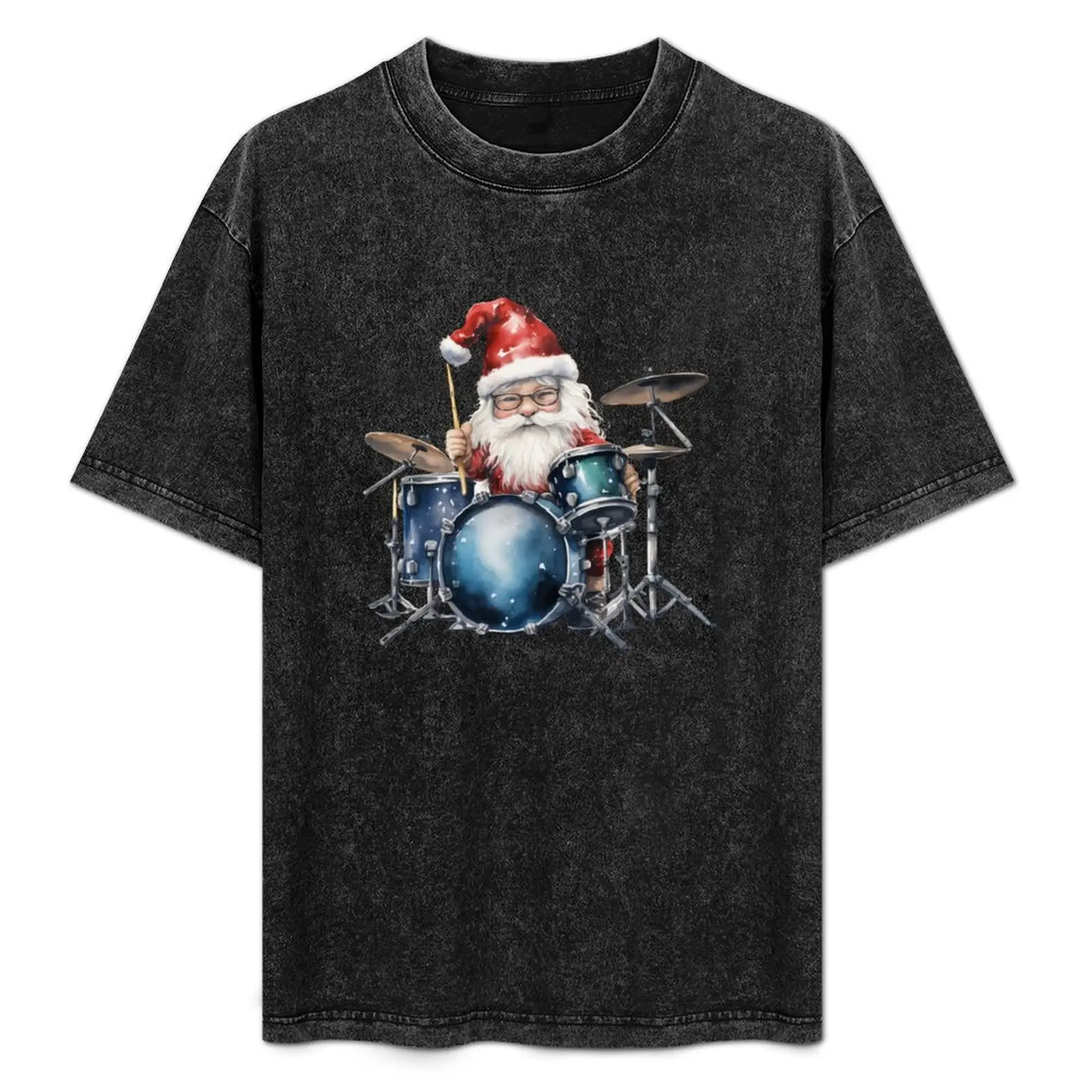 Drummer Santa T-Shirt Christmas Casual Short Sleeve Top
Drummer Santa T-Shirt Christmas Casual Short Sleeve Top