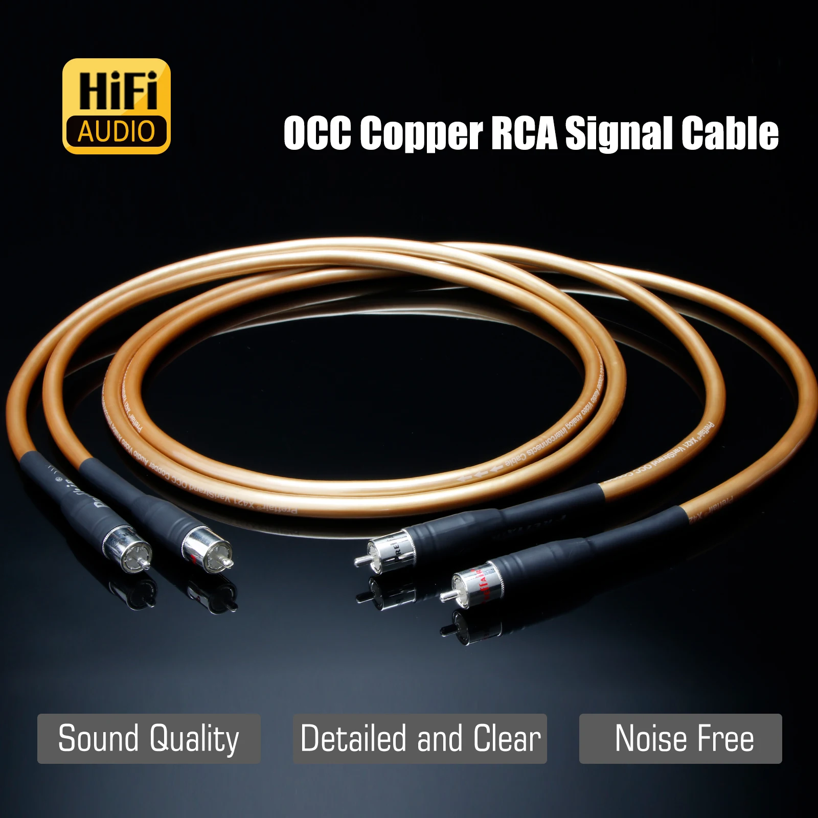 Пара сигнальных кабелей Preffair OCC Copper RCA, двойной RCA-кабель для аудиоусилителя с посеребренными разъемами 2RCA, аудиокабель для подключения.
Пара сигнальных кабелей Preffair OCC Copper RCA, двойной RCA-кабель для аудиоусилителя с посеребренными разъемами 2RCA, аудиокабель для подключения.