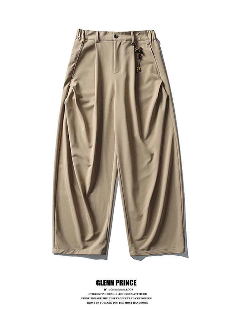 Американские плиссированные рабочие брюки с эластичным поясом для мужчин, свободные прямые брюки с широкими штанинами, универсальные повседневные длинные брюки
Американские плиссированные рабочие брюки с эластичным поясом для мужчин, свободные прямые брюки с широкими штанинами, универсальные повседневные длинные брюки