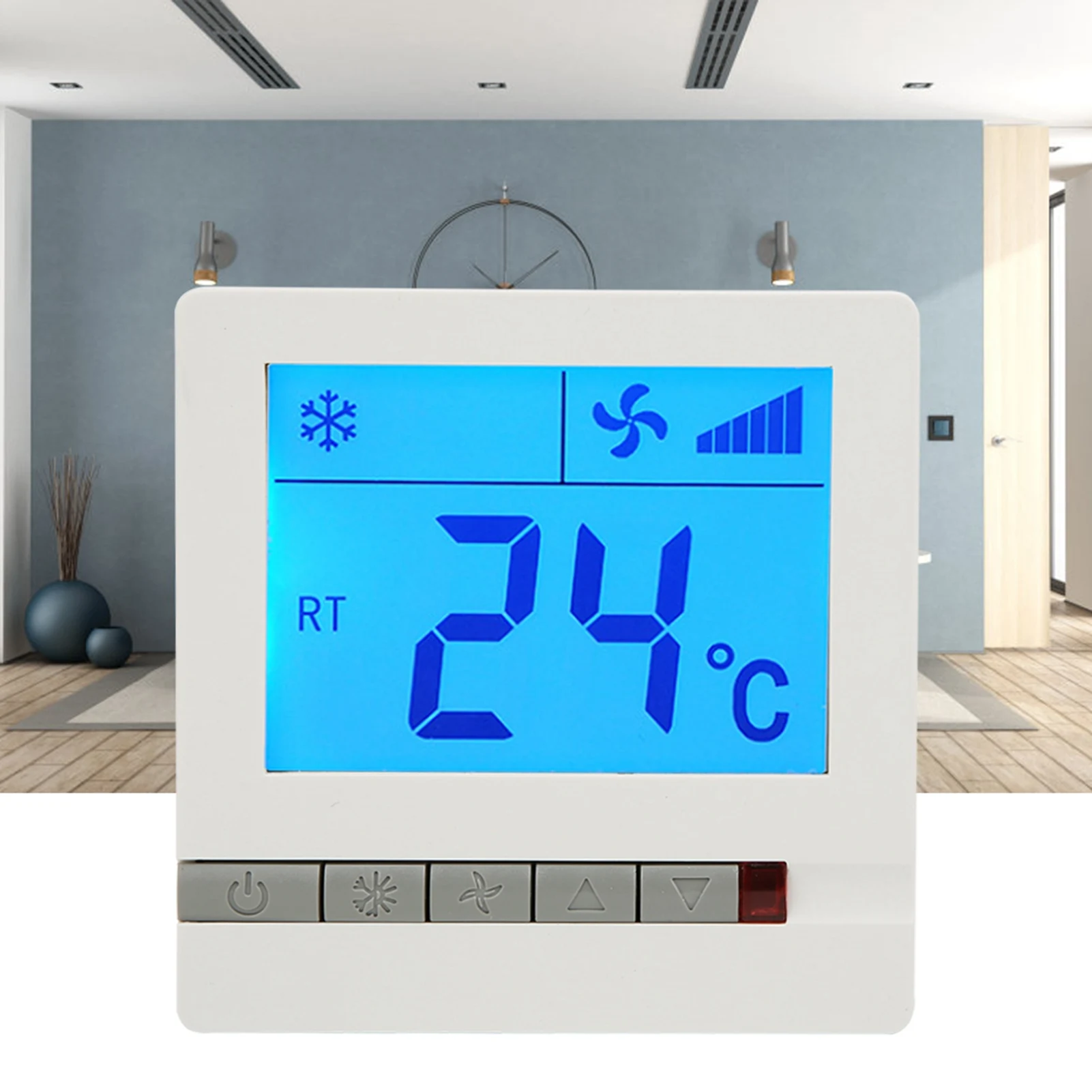LCD Digital Thermostat Delay Compressor Fan Coil Unit Temperature Controller Fan Coil Unit Temperature Controller
LCD Digital Thermostat Delay Compressor Fan Coil Unit Temperature Controller Fan Coil Unit Temperature Controller