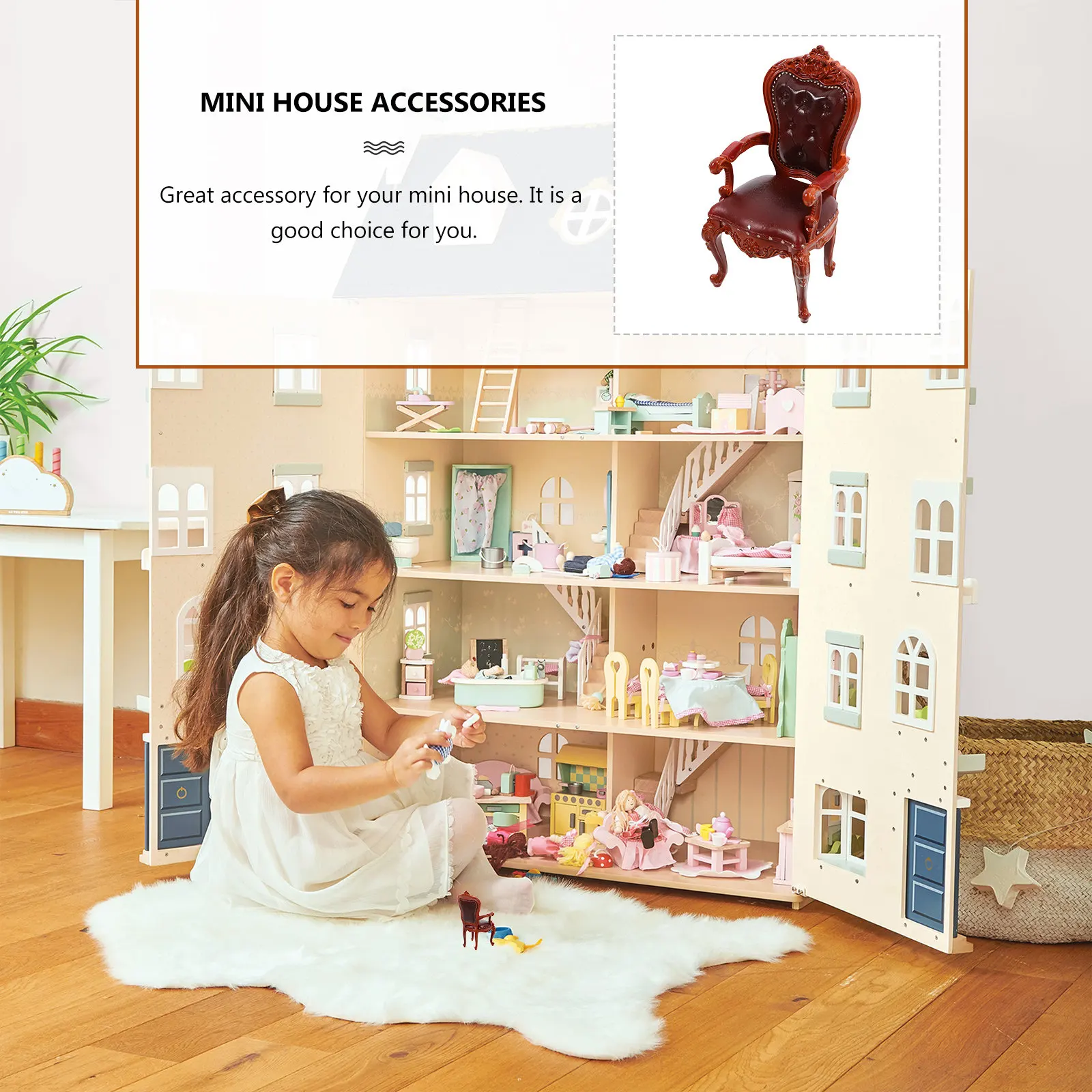 Miniature Classical Style PVC Stool Decor for Dollhouse Mini House Bedroom Micro Landscape DIY Craft Adornment Realistic Vintage
Miniature Classical Style PVC Stool Decor for Dollhouse Mini House Bedroom Micro Landscape DIY Craft Adornment Realistic Vintage