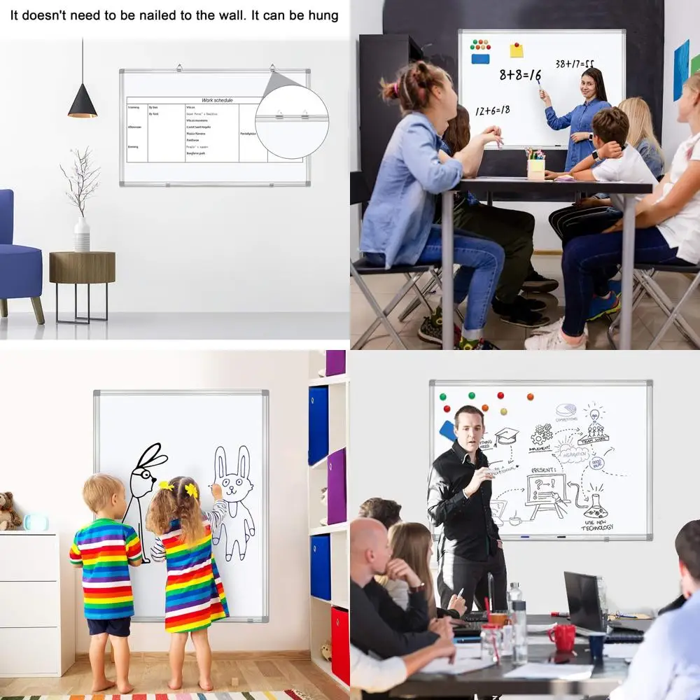 Алюминиевая магнитная доска для сухого стирания, 40x30 дюймов, с удлиненным держателем для ручек для школы, офиса, домашнего использования
Алюминиевая магнитная доска для сухого стирания, 40x30 дюймов, с удлиненным держателем для ручек для школы, офиса, домашнего использования