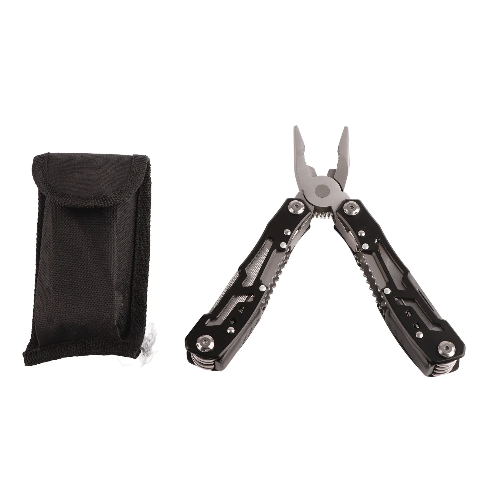 Multi Function Folding Tool Pliers Stainless Steel Portable for Outdoor Camping Black Stainless Steel Folding Tool Pliers
Multi Function Folding Tool Pliers Stainless Steel Portable for Outdoor Camping Black Stainless Steel Folding Tool Pliers