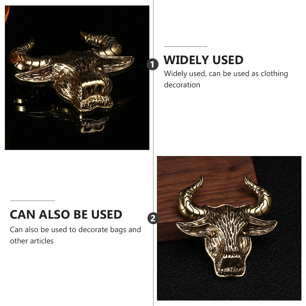 2pcs Cattle Head Brooch Alloy Vintage Breastpin For Sweater Dress Scarf Shawl Chinese Zodiac Ox Jewelry Retro Corsage
2pcs Cattle Head Brooch Alloy Vintage Breastpin For Sweater Dress Scarf Shawl Chinese Zodiac Ox Jewelry Retro Corsage