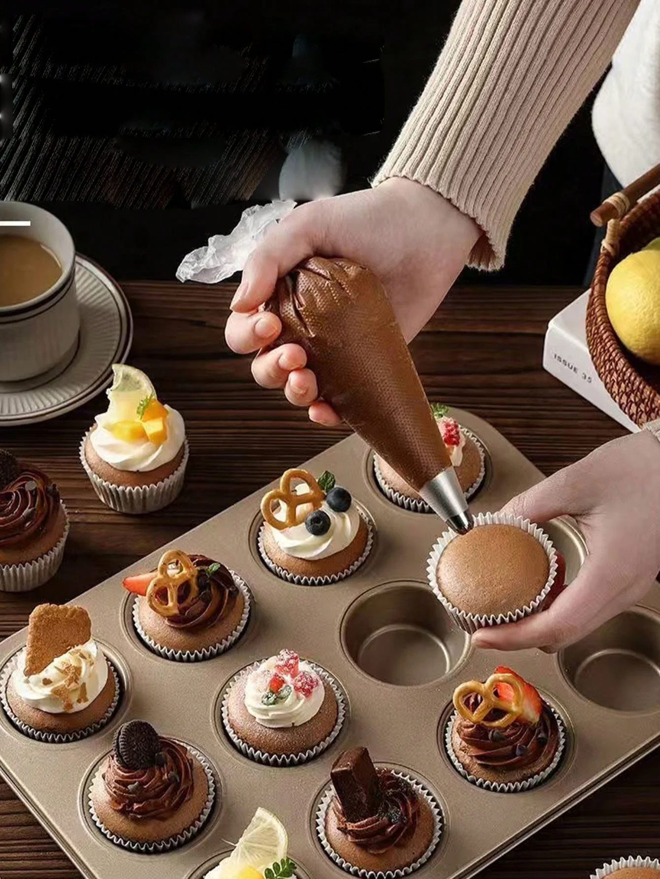 Cake Mold Muffin Cup 12-Piece Small Cake Mold Household Non-Stick Mold Baking Pan Muffin Cup Paper Cup Muffin Cup High Temperature Resistant Mold Mini 1Pcs
Cake Mold Muffin Cup 12-Piece Small Cake Mold Household Non-Stick Mold Baking Pan Muffin Cup Paper Cup Muffin Cup High Temperature Resistant Mold Mini 1Pcs