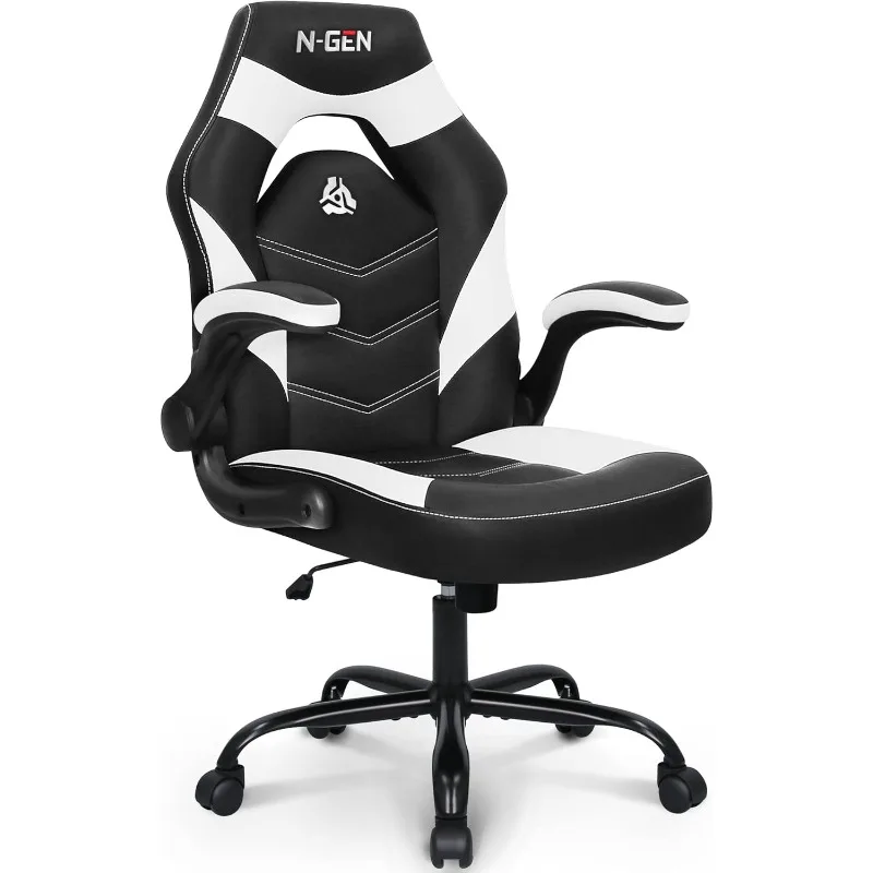 N-GEN Video Gaming Computer Chair Ergonomic Desk Office Chair for Adults with Lumbar Support Flip-Up Arms Adjustable
N-GEN Video Gaming Computer Chair Ergonomic Desk Office Chair for Adults with Lumbar Support Flip-Up Arms Adjustable