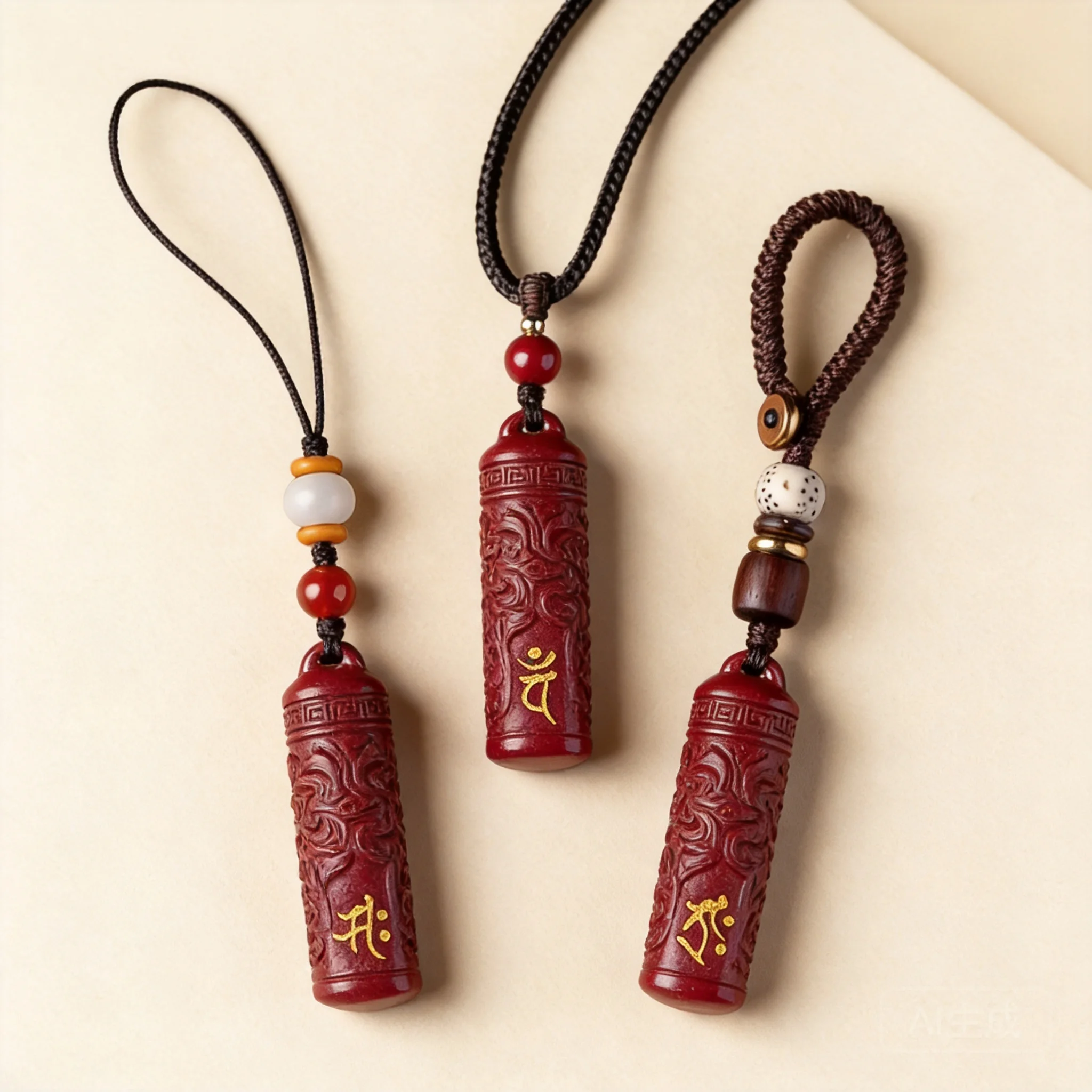 Chinese Style Natural Cinnabar Gold Foil Wushi Tag Pendant Zodiac Guardian Buddha Keychain Phone Lanyard Good Luck Blessing Fort
Chinese Style Natural Cinnabar Gold Foil Wushi Tag Pendant Zodiac Guardian Buddha Keychain Phone Lanyard Good Luck Blessing Fort