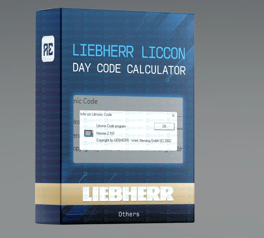 EPC-SOFTWARE Liebherr Liccon 1 & 2 Day Code Calculator for Service Level 1, 2, 3
EPC-SOFTWARE Liebherr Liccon 1 & 2 Day Code Calculator for Service Level 1, 2, 3