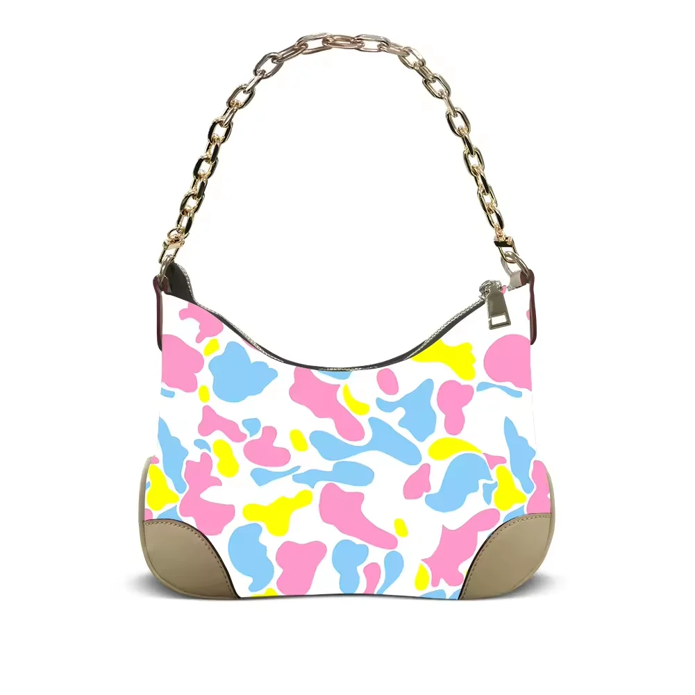 Ladies Custom Pastel Yellow Multi Shoulder Bag PU Leather Fashion Curved Cloud Camo Printed Hobo Bag Chain for Lady Shoulder Bag 23 Sc28959a758aa4f3d81b60e8b0151d18es