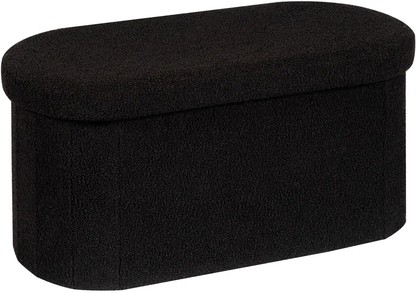 Storage Ottoman Bench Tufted Oval Foot Rest with Storage, 30x15x15 inch Velvet Boucle Bench for Living Room, Black
Storage Ottoman Bench Tufted Oval Foot Rest with Storage, 30x15x15 inch Velvet Boucle Bench for Living Room, Black