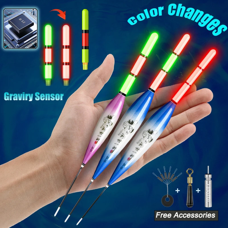 New Arrival Fishing Floats Sea & Rock Slip Fishing Bobber Smart IC Gravity Sensor Color Change Electric LED Luminous Tackles
New Arrival Fishing Floats Sea & Rock Slip Fishing Bobber Smart IC Gravity Sensor Color Change Electric LED Luminous Tackles