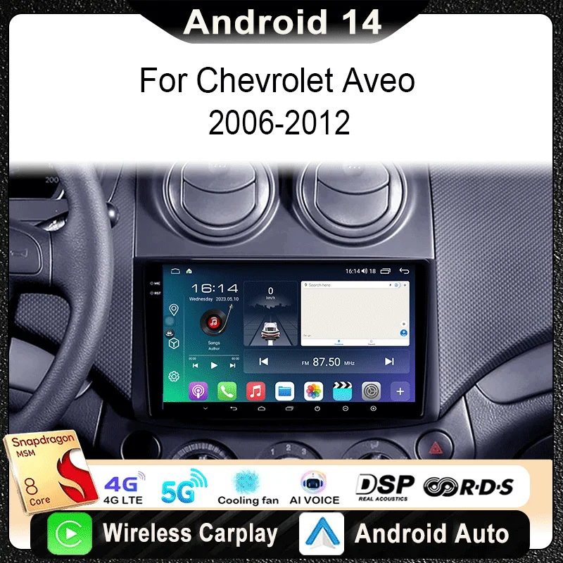 For Chevrolet Aveo T250 2006 - 2012 Nexia 1 2020 - 2022 Car Radio Multimedia Video Player Navigation Stereo GPS Android 14
For Chevrolet Aveo T250 2006 - 2012 Nexia 1 2020 - 2022 Car Radio Multimedia Video Player Navigation Stereo GPS Android 14