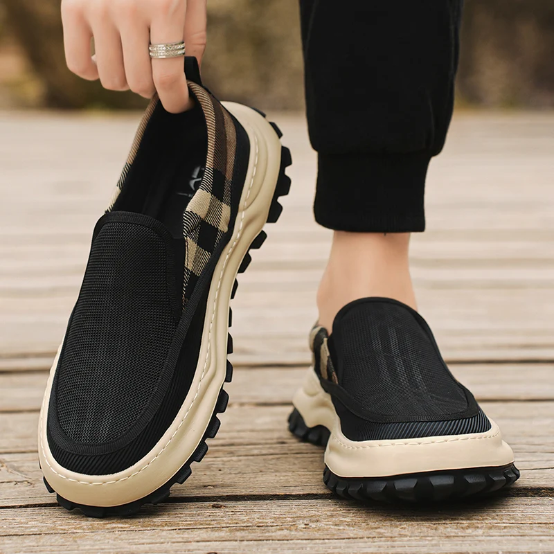 Black Canvas Men's Slip-On Shoes 2025 New Style Beijing Old Man Driving Trendy Shoes Low Cut Breathable Wear Resistant Rubber...
Black Canvas Men's Slip-On Shoes 2025 New Style Beijing Old Man Driving Trendy Shoes Low Cut Breathable Wear Resistant Rubber...