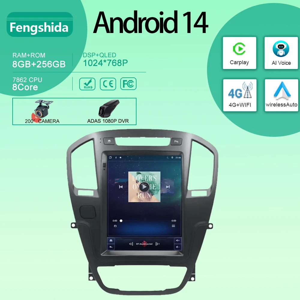 BT Car Radio For Buick Regal Opel Insignia 1 2009-2013 Carplay Android Auto Multimedia 2 din Stereo Player GPS dvd 5G WIFI DSP
BT Car Radio For Buick Regal Opel Insignia 1 2009-2013 Carplay Android Auto Multimedia 2 din Stereo Player GPS dvd 5G WIFI DSP