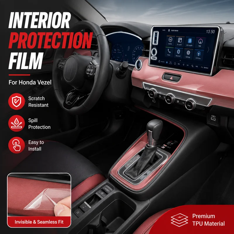 Interior Protection Film For Honda Vezel Dashboard and Gear Shift Car Accessories, Replacement Parts, Easy Installation
Interior Protection Film For Honda Vezel Dashboard and Gear Shift Car Accessories, Replacement Parts, Easy Installation