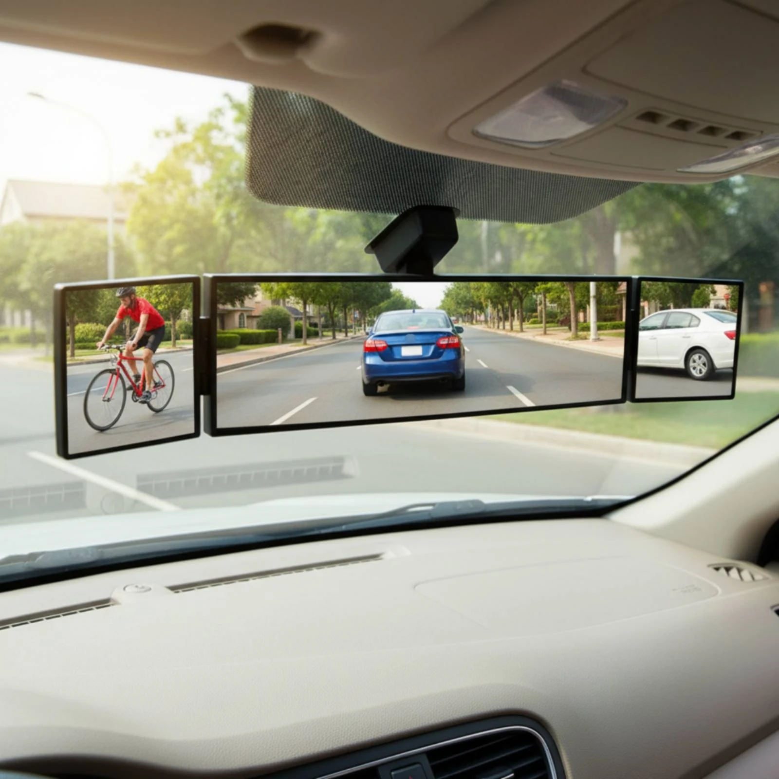 Tri-Fold Rearview Mirror Easy Installation Wide-Angle Car Mirror Vehicle Accessory Card Holder Detachable Side Mirrors
Tri-Fold Rearview Mirror Easy Installation Wide-Angle Car Mirror Vehicle Accessory Card Holder Detachable Side Mirrors