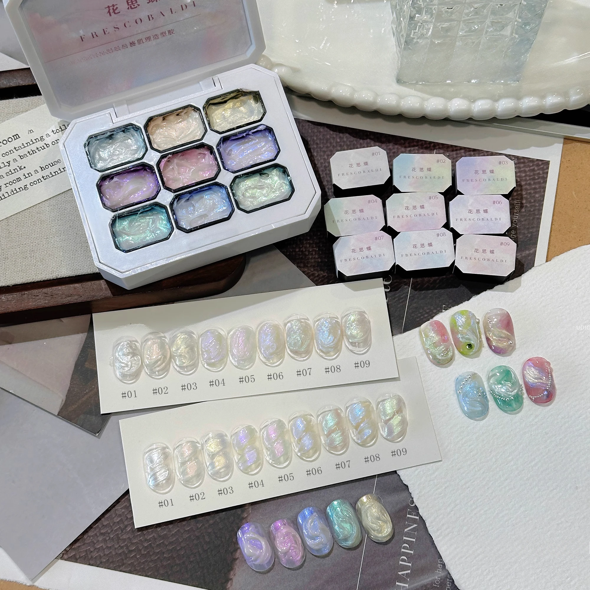 9Colors Aurora Mermaid Texture Modeling Gel 3D Carving Drawing Design Creative Nail Art UV/LED Gel Varnishes All For Manicure
9Colors Aurora Mermaid Texture Modeling Gel 3D Carving Drawing Design Creative Nail Art UV/LED Gel Varnishes All For Manicure