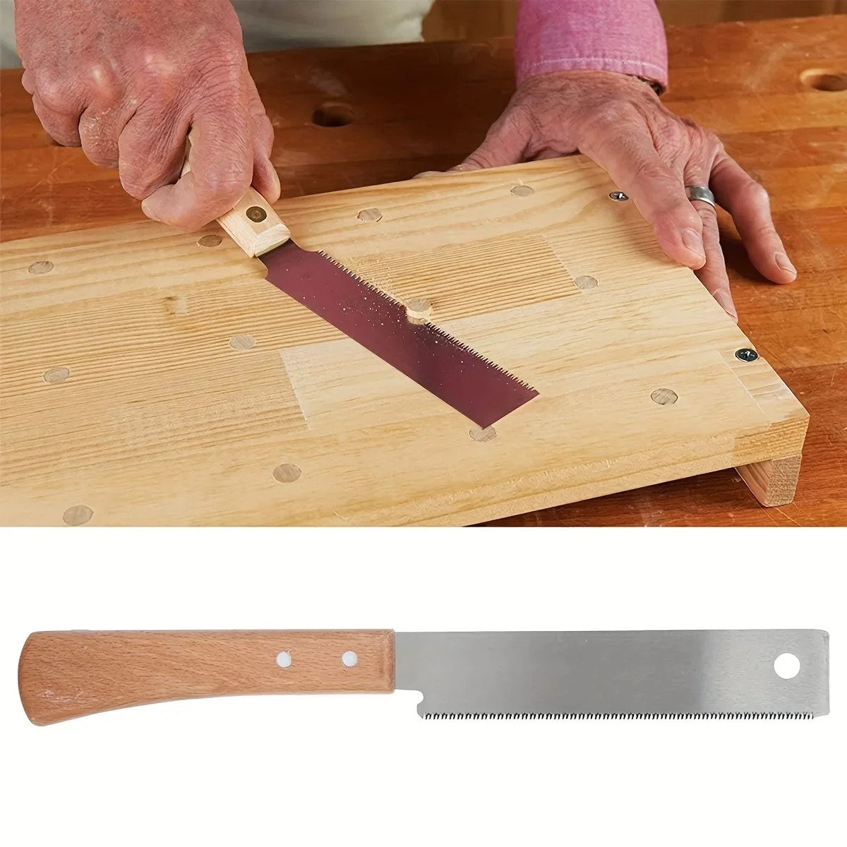 12 Inch Small Hand Saw, Flush Cut Saw Woodworking Hand Saw Wooden Straight Handle Single Edge Pull Saw Trim Tool for Household
12 Inch Small Hand Saw, Flush Cut Saw Woodworking Hand Saw Wooden Straight Handle Single Edge Pull Saw Trim Tool for Household