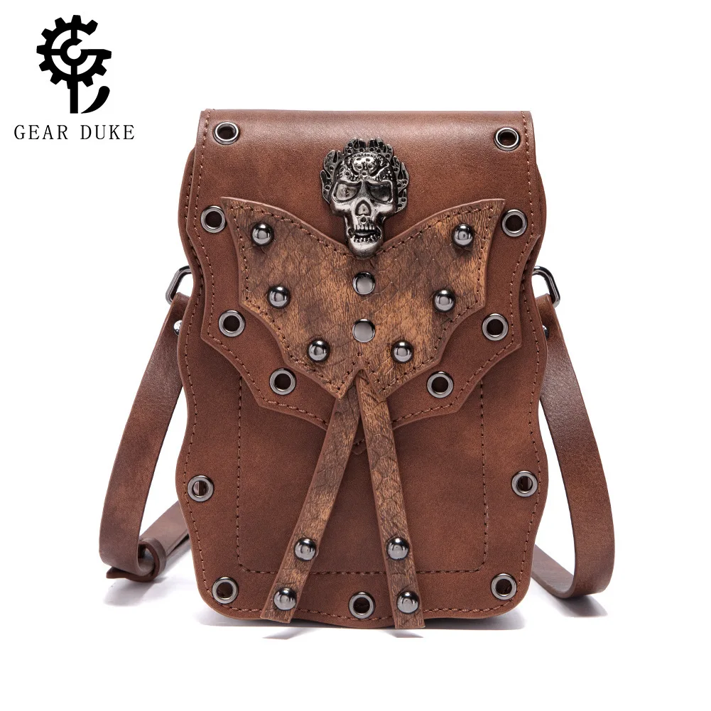 Retro Style Ladies Crossbody Bag Coin Purse Rivet Skeleton Design Mobile Phone Waist Bag Small Fashionable Handbag
Retro Style Ladies Crossbody Bag Coin Purse Rivet Skeleton Design Mobile Phone Waist Bag Small Fashionable Handbag