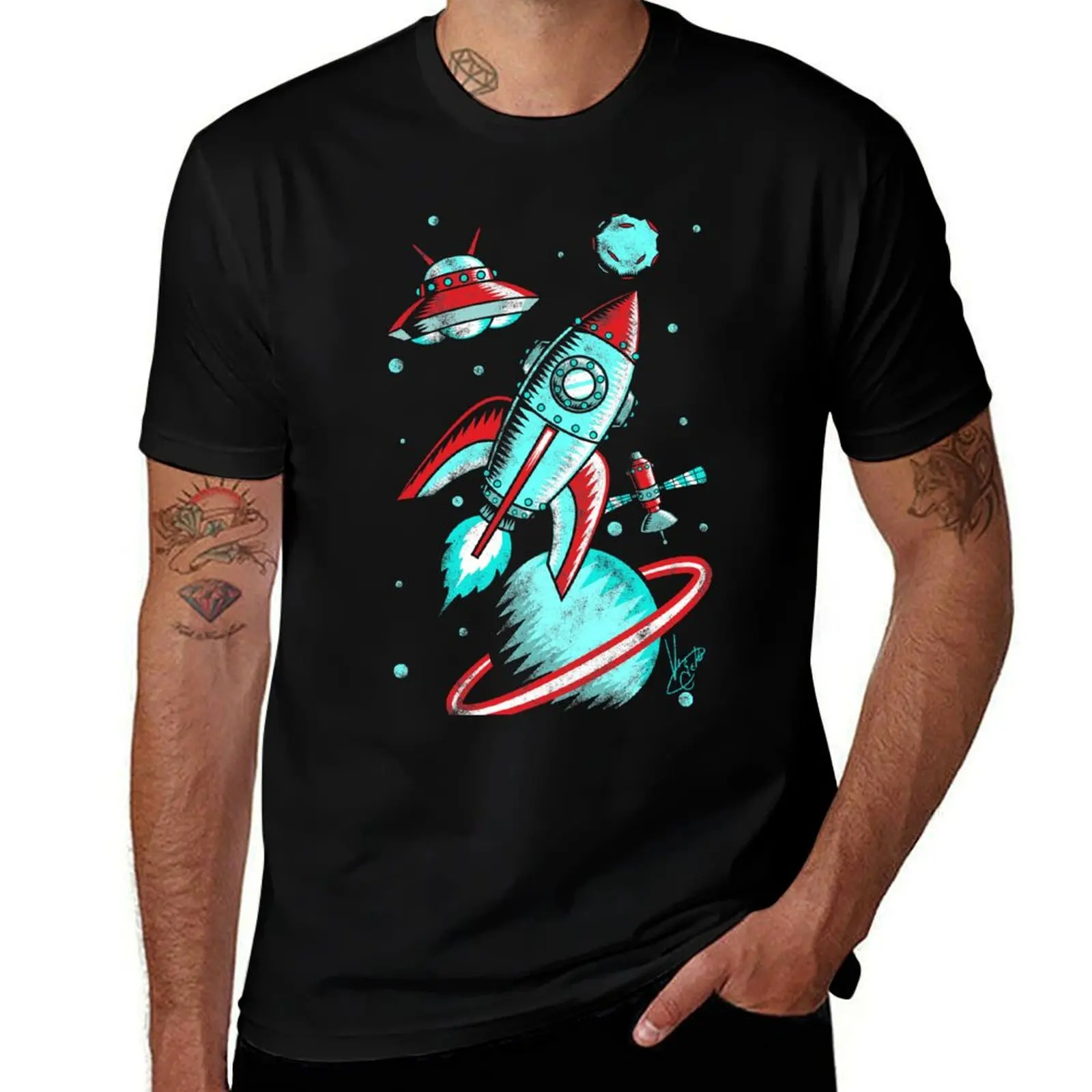 Retro Space T-Shirt luxury designer designer shirts vintage graphic tee sweat compression shirt men
Retro Space T-Shirt luxury designer designer shirts vintage graphic tee sweat compression shirt men