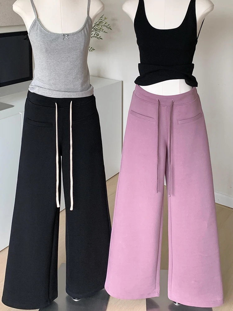 Korean Fashionable Women Versatile Solid Color Sweatpants Autumn New Simple and Loose High Waisted Casual Women's Wide Leg Pants
Korean Fashionable Women Versatile Solid Color Sweatpants Autumn New Simple and Loose High Waisted Casual Women's Wide Leg Pants
