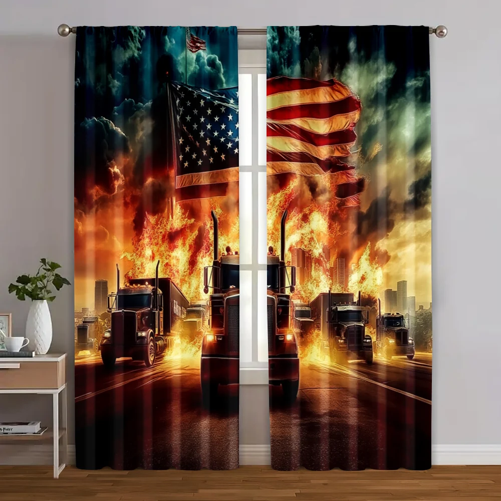2pcs, Curtains Digital Printed Large patriotic American flag Versatile 100% Polyester (without rod) Holiday Ldeal for Living
2pcs, Curtains Digital Printed Large patriotic American flag Versatile 100% Polyester (without rod) Holiday Ldeal for Living