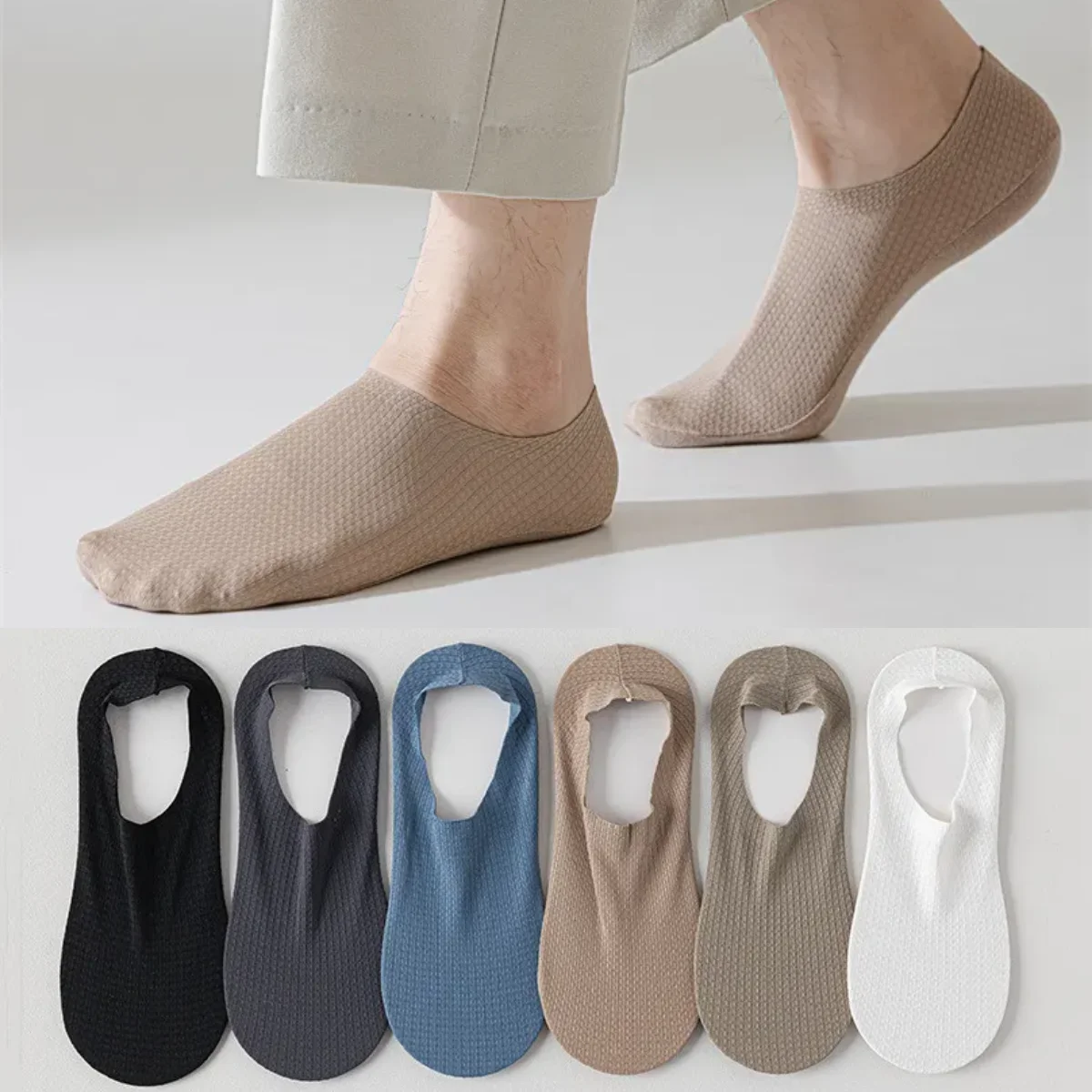 Low Cut Boat Socks Men Male Solid Color Thin Breathable Ice Silk Sock Slippers Silicone Non-slip Summer Invisible No Show Socks
Low Cut Boat Socks Men Male Solid Color Thin Breathable Ice Silk Sock Slippers Silicone Non-slip Summer Invisible No Show Socks