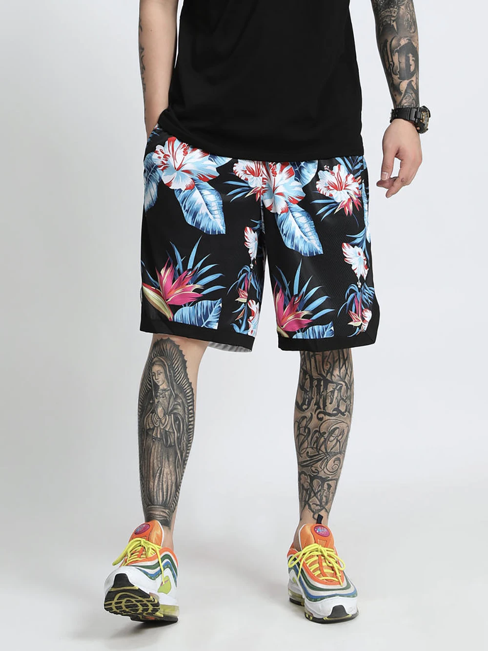 Stock Flower Printing Basketball Shorts for Men Active Athletic Shorts Sports Running Shorts
Stock Flower Printing Basketball Shorts for Men Active Athletic Shorts Sports Running Shorts