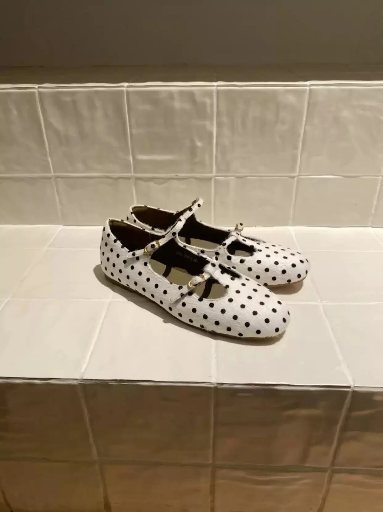 Women's Polka Dot Mary Jane Flats Cute Round Toe T Strap Buckle Ballet Shoes Sweet Retro Casual Soft Comfortable Flat Footwear
Women's Polka Dot Mary Jane Flats Cute Round Toe T Strap Buckle Ballet Shoes Sweet Retro Casual Soft Comfortable Flat Footwear