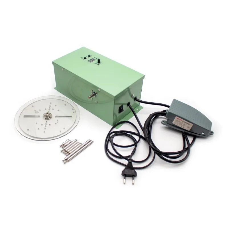 Small Electric Winding Machine Handmade Ribbon Shoelace Cord Winder Foot Switch Control 1-500RPM Adjustable Speed Wire Dia1-10MM
Small Electric Winding Machine Handmade Ribbon Shoelace Cord Winder Foot Switch Control 1-500RPM Adjustable Speed Wire Dia1-10MM