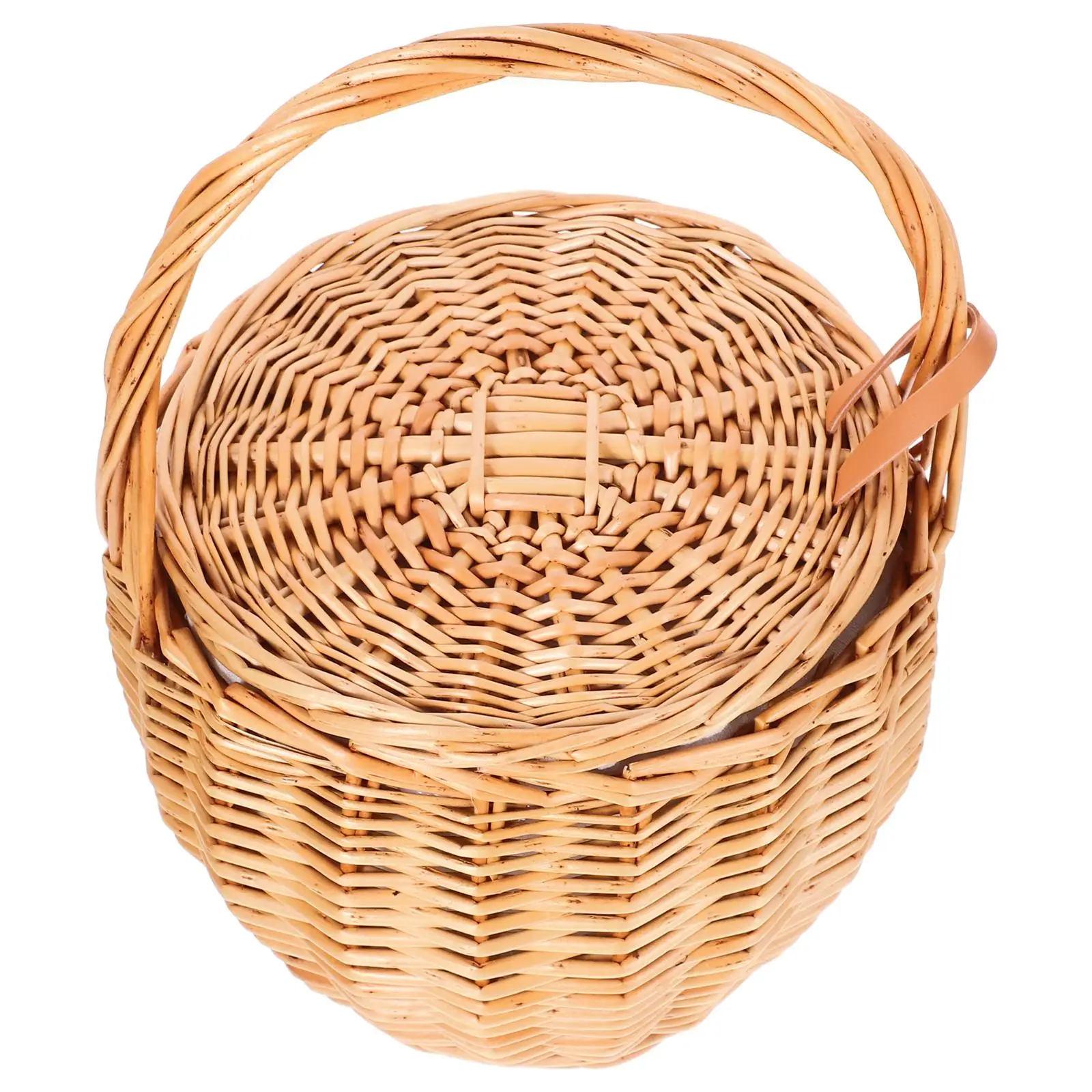 Rattan Flower Basket Woven Baskets Decorative Portable Storage Picnic Travel Fruit Handwoven Color Longtime Shape
Rattan Flower Basket Woven Baskets Decorative Portable Storage Picnic Travel Fruit Handwoven Color Longtime Shape